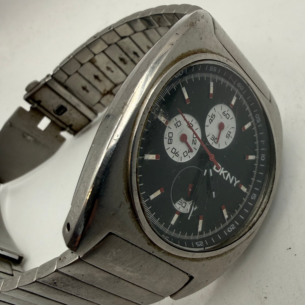 DKNY NY-5081 Men's Chronograph Stainless Steel Watch 44mm (Fully Tested and Working)- £45.00