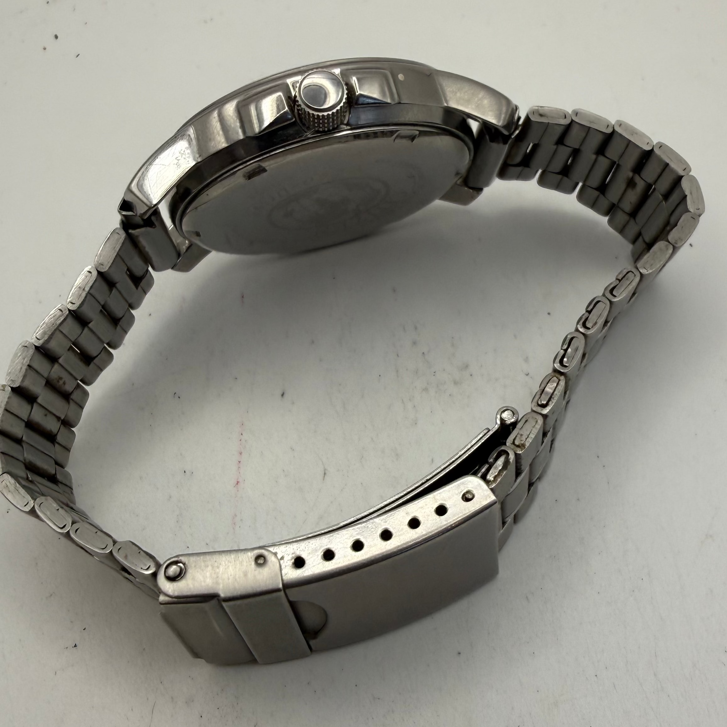 Citizen Eco-Drive WR100 Day/Date Black Dial Stainless Steel Watch (Fully Tested and Working- £55.00