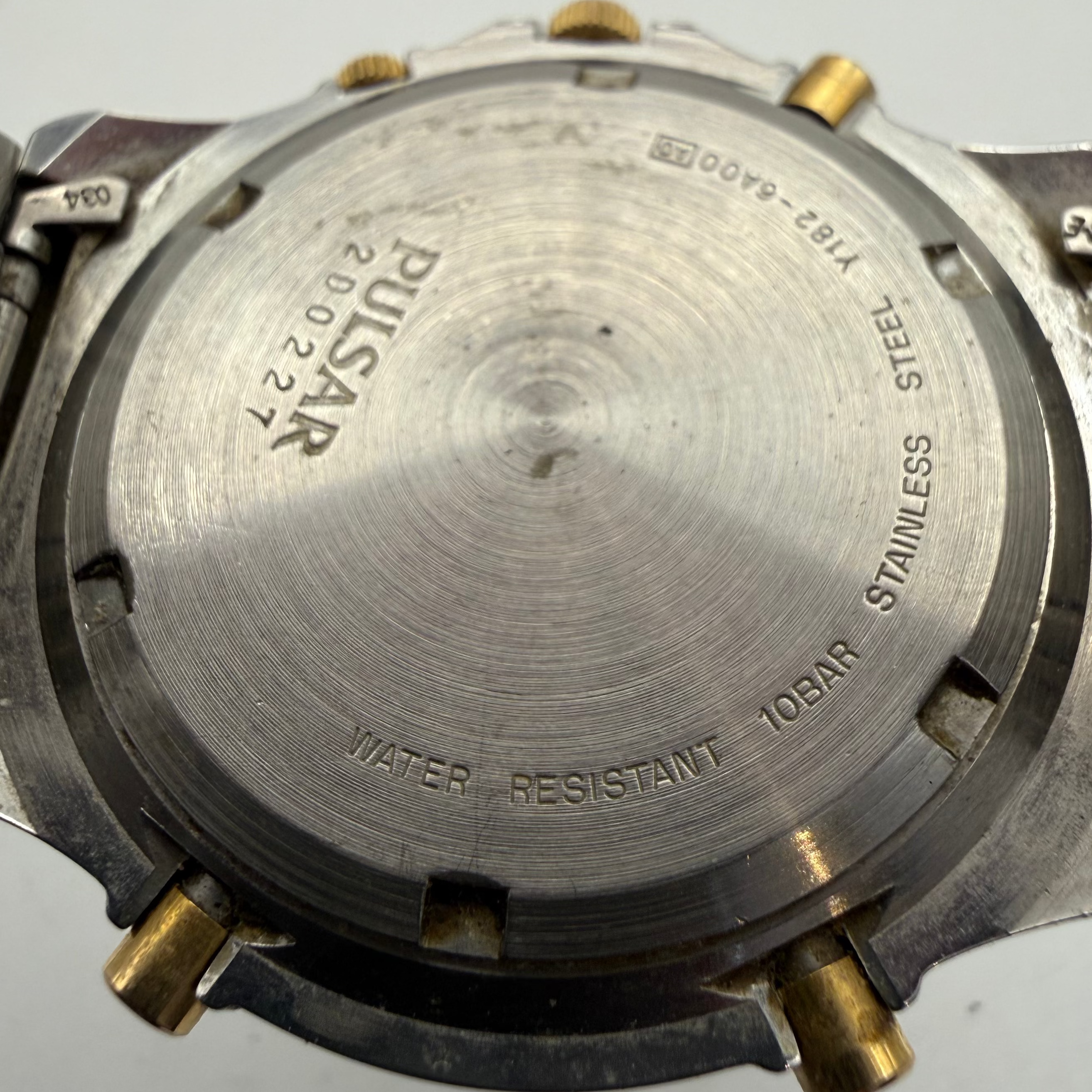 Pulsar Quartz Chronograph Alarm 100m Two-Tone Men's Watch (Fully Tested and Working)- £55.00