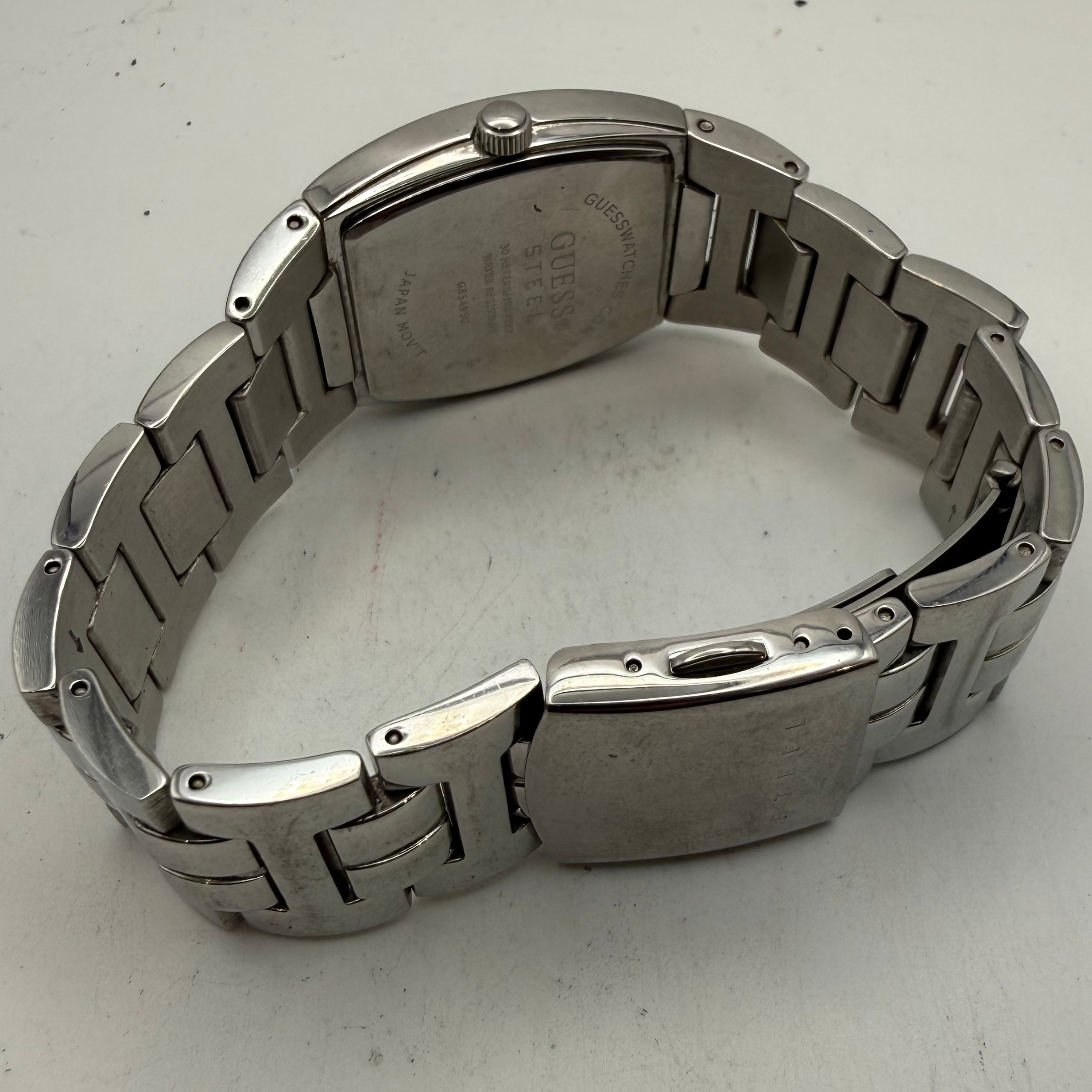 Guess Steel Blue Dial Date Quartz Men's Watch (Fully Tested and Working)- £35.00