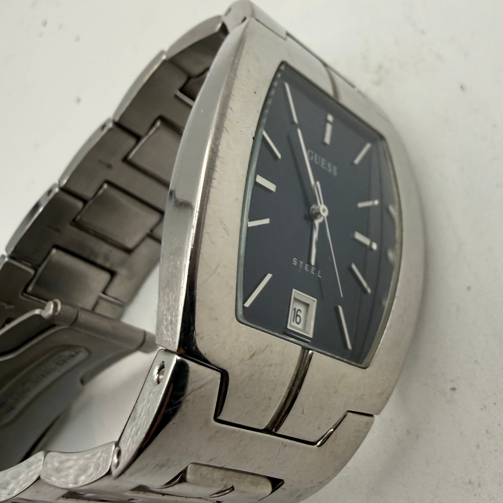 Guess Steel Blue Dial Date Quartz Men's Watch (Fully Tested and Working)- £35.00