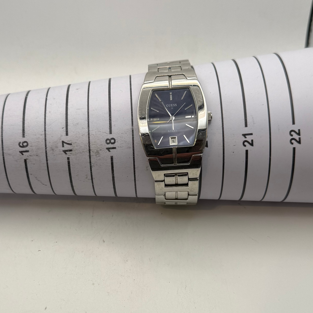 Guess Steel Blue Dial Date Quartz Men's Watch (Fully Tested and Working)- £35.00