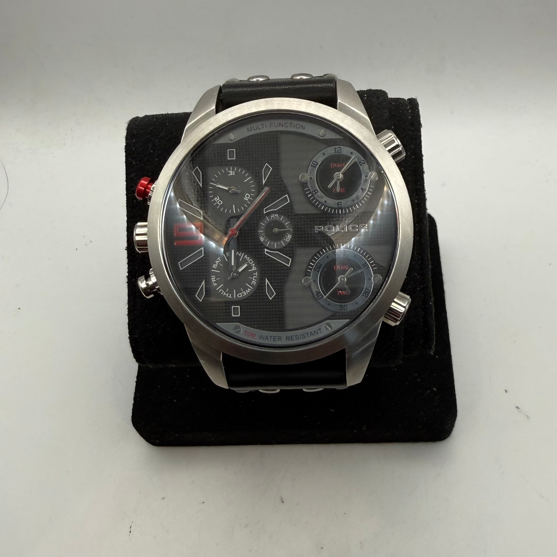 Police Multi-Function Black Dial Men's Watch 14378J (Fully Tested and Working)- £45.00