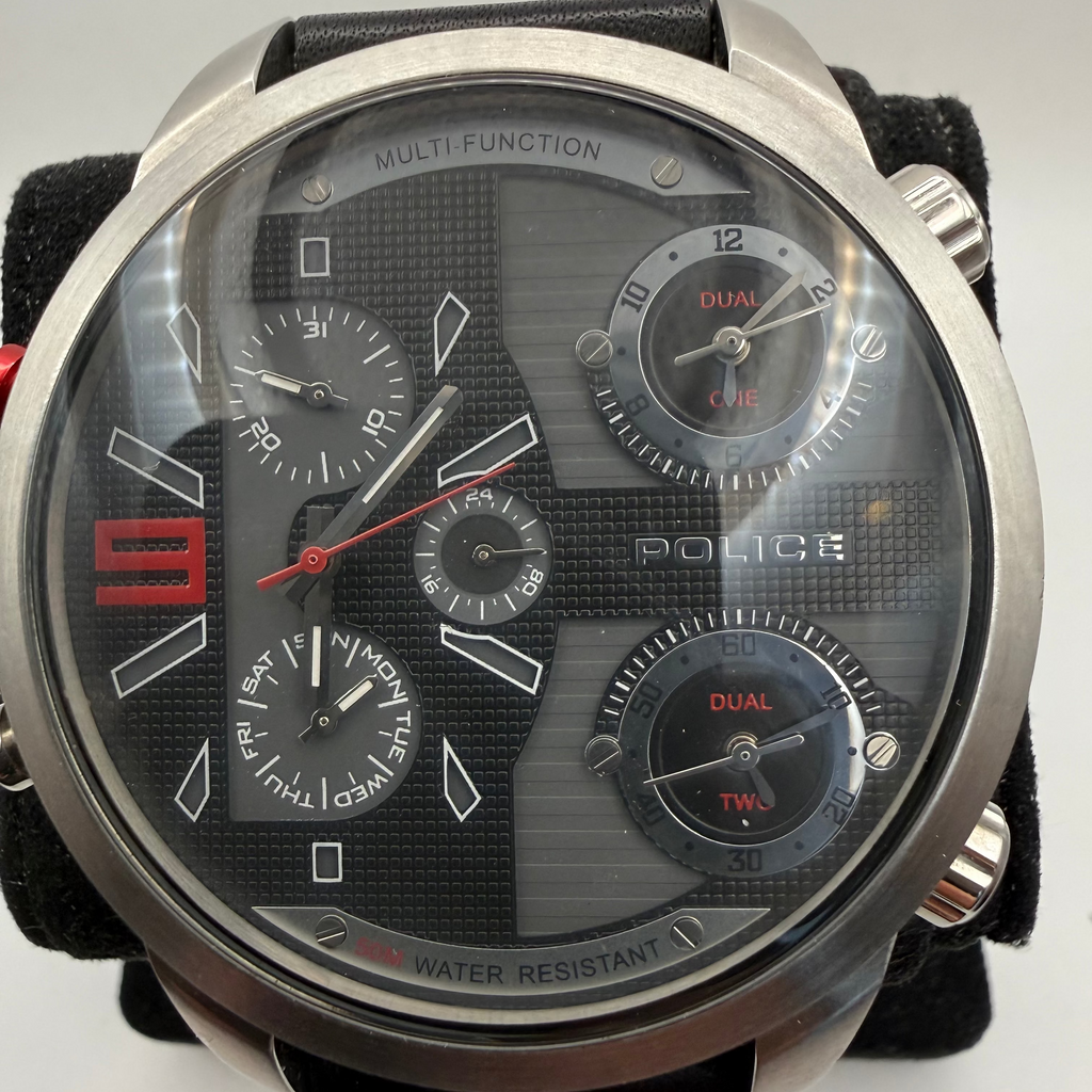 Police Multi-Function Black Dial Men's Watch 14378J (Fully Tested and Working)- £45.00