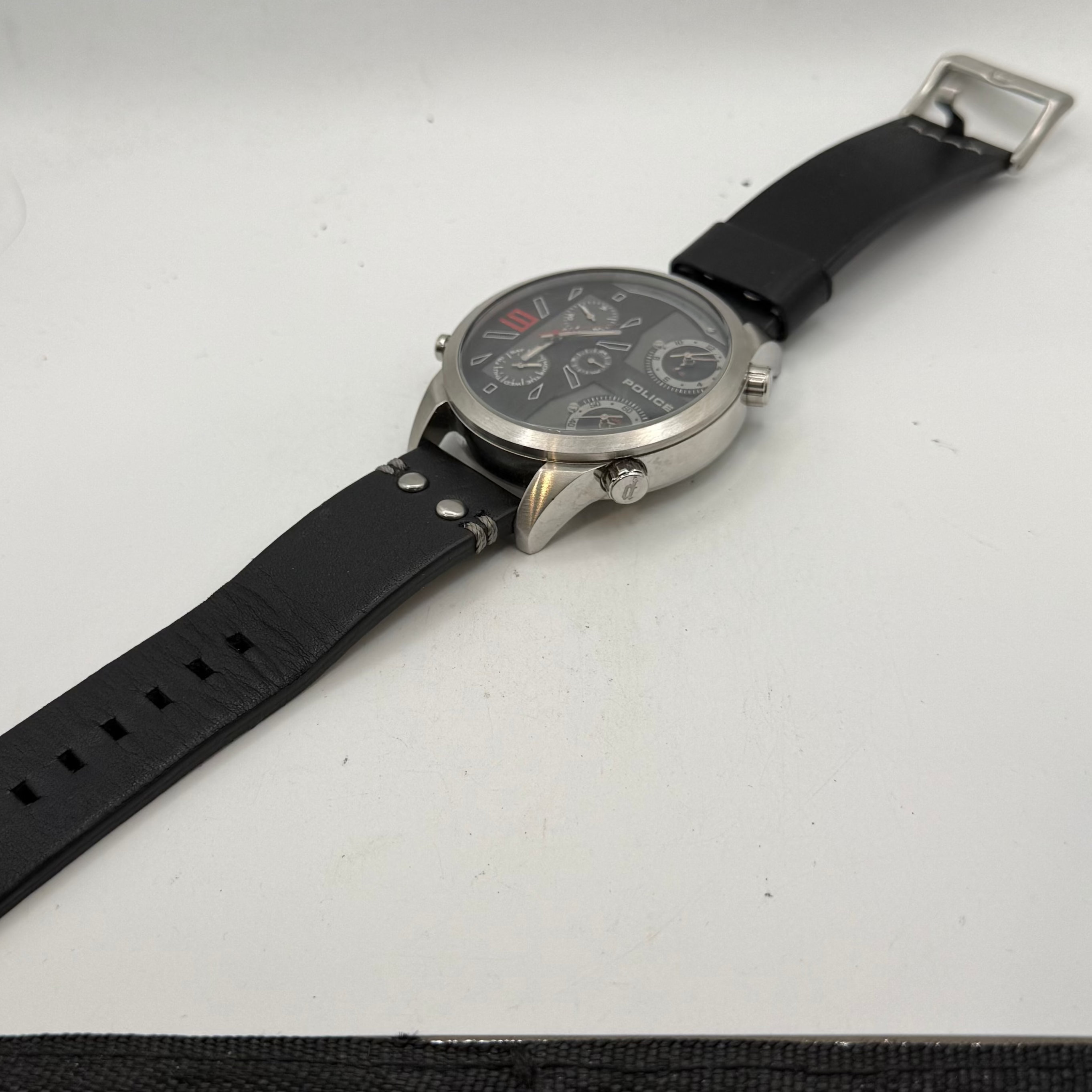 Police Multi-Function Black Dial Men's Watch 14378J (Fully Tested and Working)- £45.00