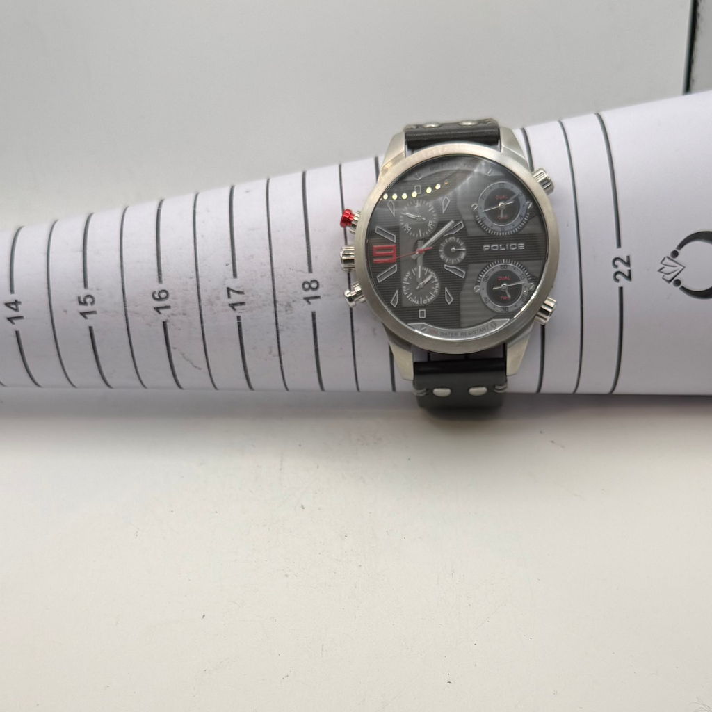 Police Multi-Function Black Dial Men's Watch 14378J (Fully Tested and Working)- £45.00