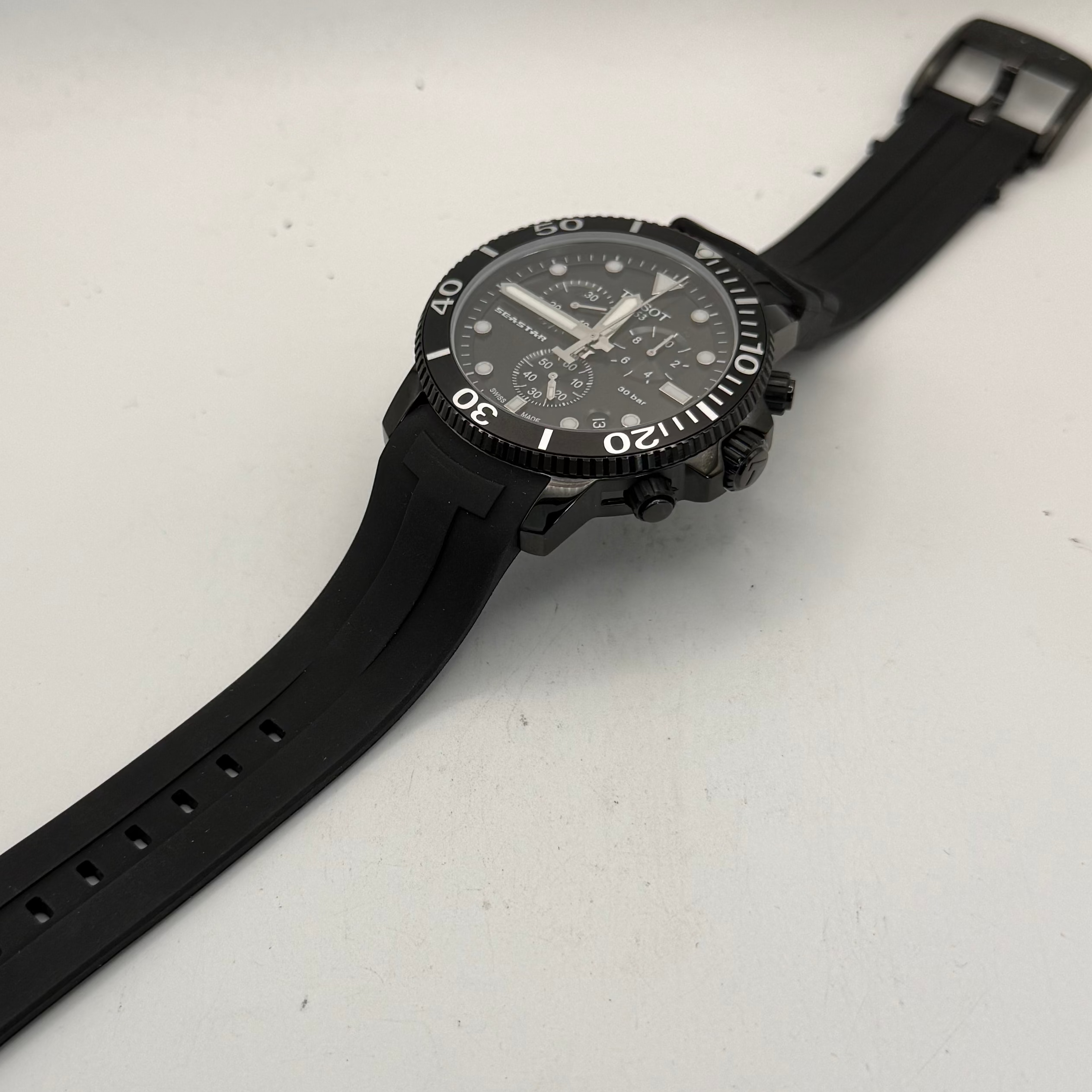 Tissot Seastar 1000 Chronograph Black PVD 30 Bar Men's Watch (Fully Tested and Working)- £300.00