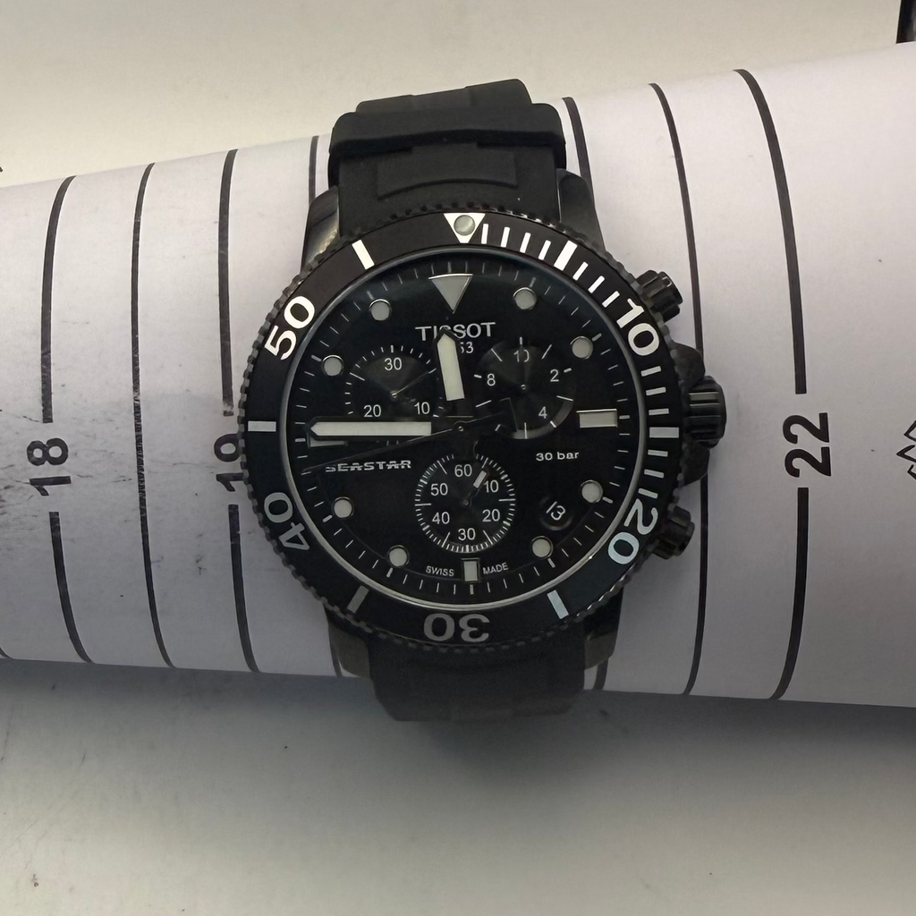 Tissot Seastar 1000 Chronograph Black PVD 30 Bar Men's Watch (Fully Tested and Working)- £300.00