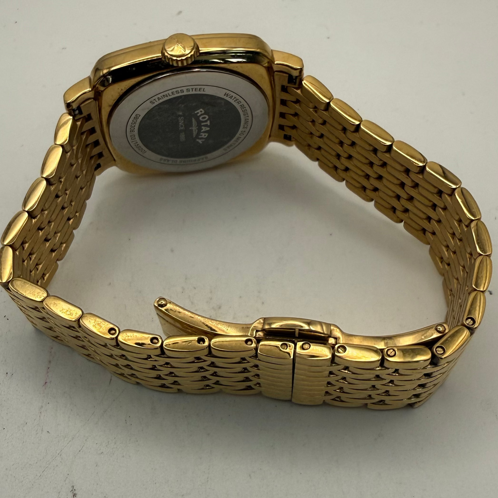 Rotary Windsor Gold Tone Date Men's Watch (Fully Tested and Working)- £65.00