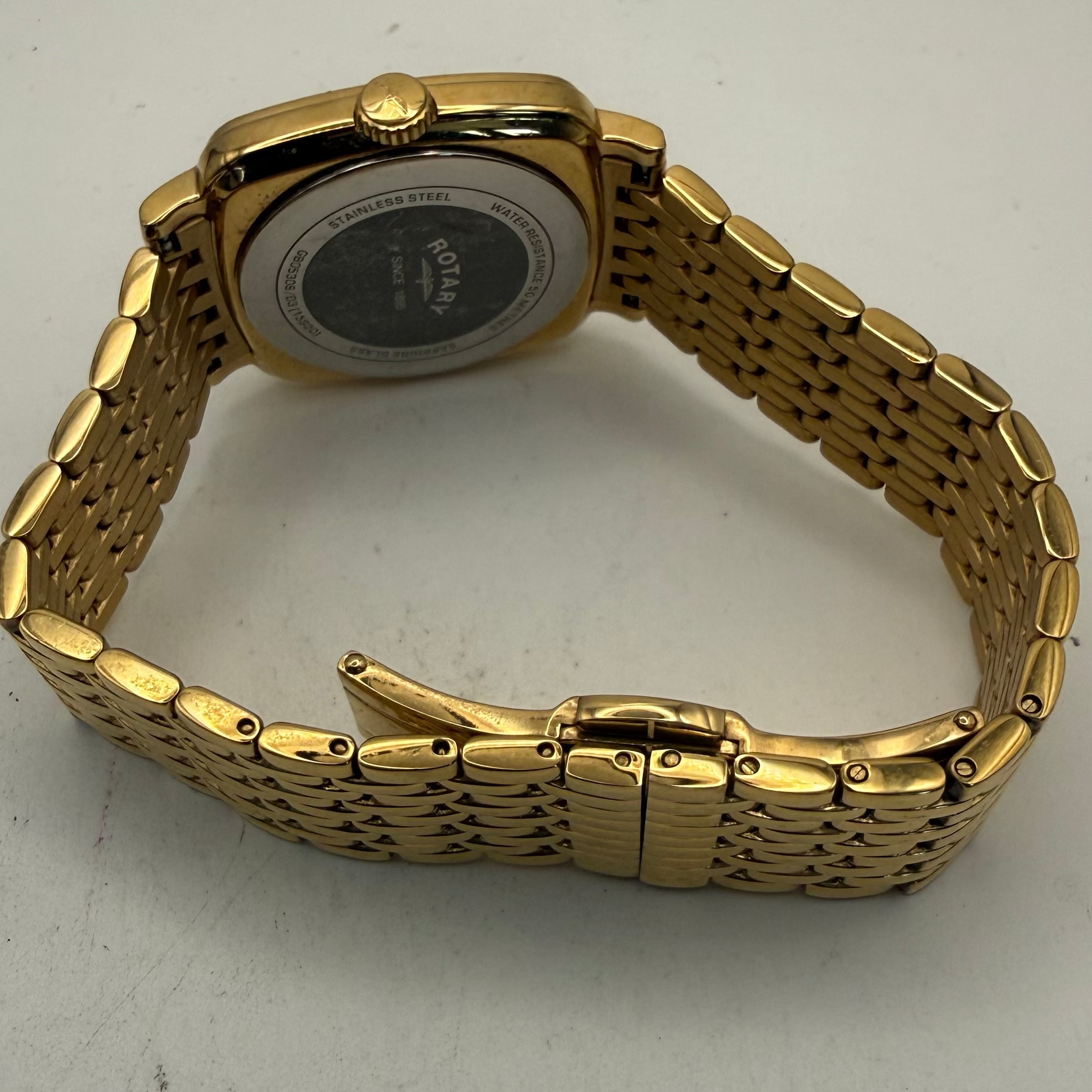 Rotary Windsor Gold Tone Date Men's Watch (Fully Tested and Working)- £65.00
