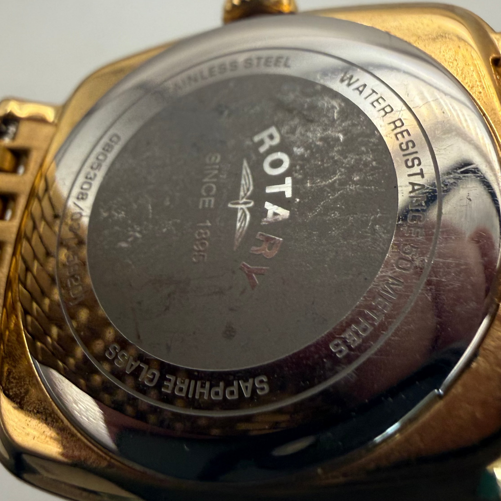 Rotary Windsor Gold Tone Date Men's Watch (Fully Tested and Working)- £65.00