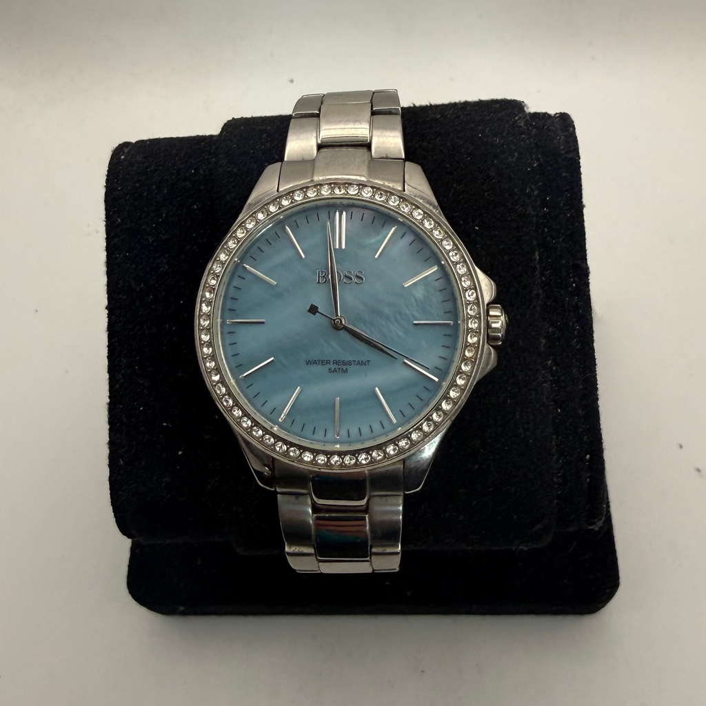 Hugo Boss Ladies Blue Mother of Pearl Crystal Bezel Watch (Fully Tested and Working)- £45.00