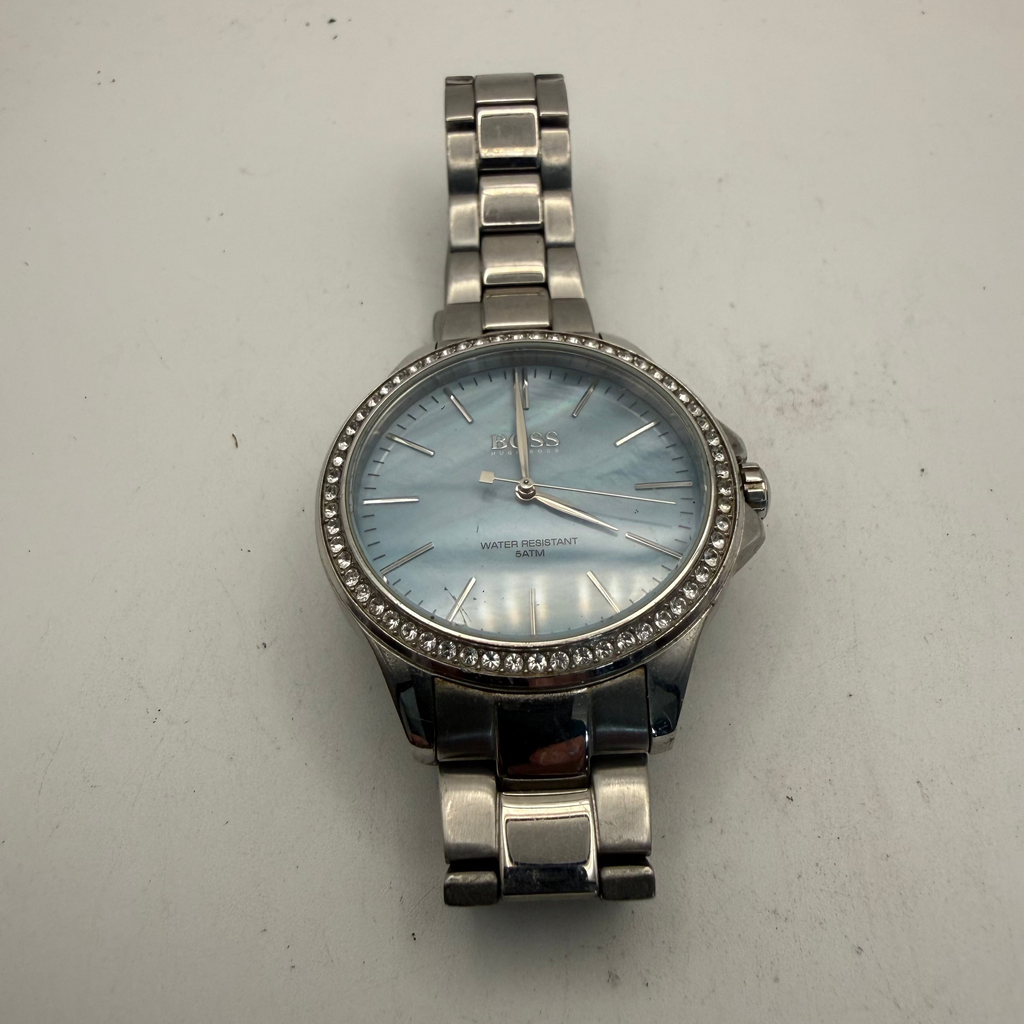 Hugo Boss Ladies Blue Mother of Pearl Crystal Bezel Watch (Fully Tested and Working)- £45.00