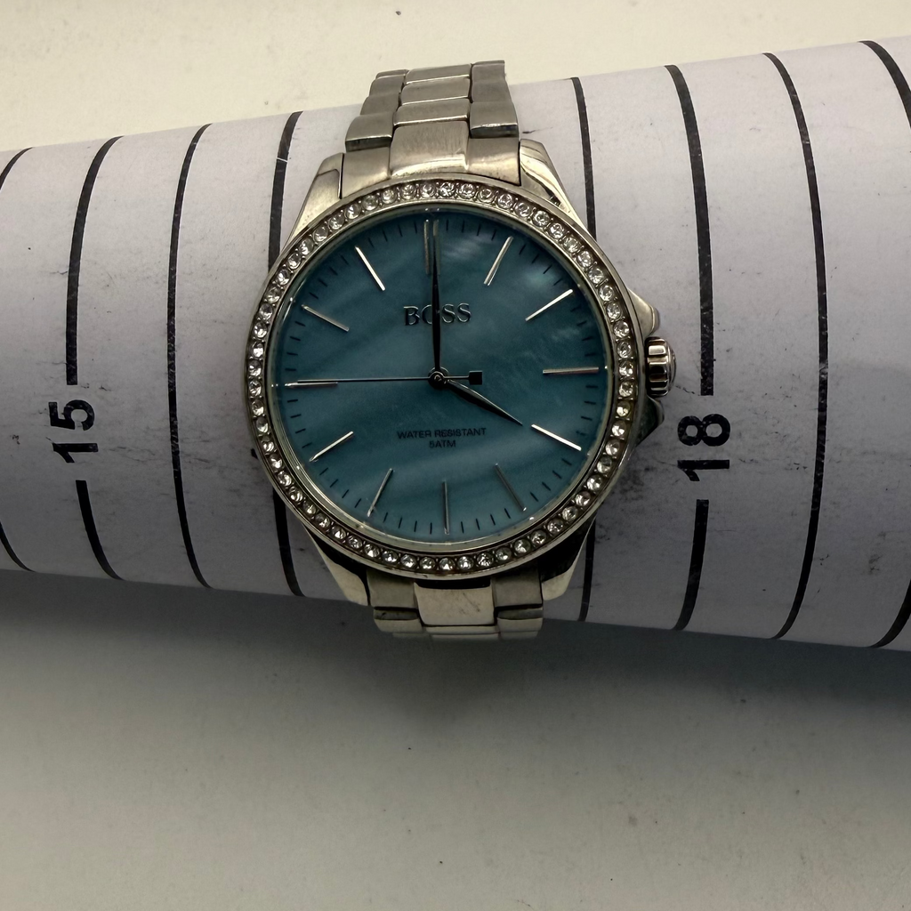Hugo Boss Ladies Blue Mother of Pearl Crystal Bezel Watch (Fully Tested and Working)- £45.00