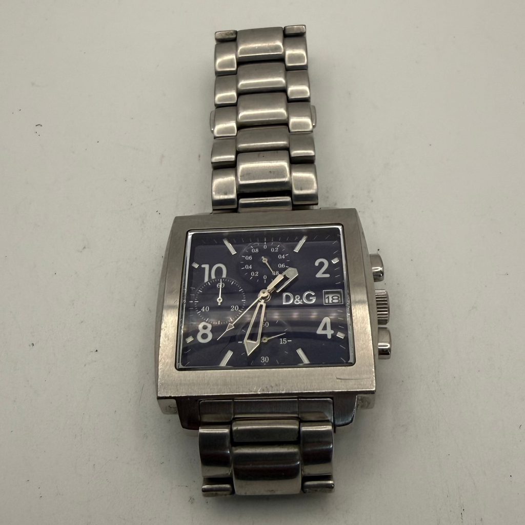 Dolce & Gabbana D&G Time Blue Chronograph Date Watch (Fully Tested and Working)- £50.00