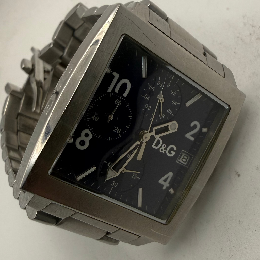 Dolce & Gabbana D&G Time Blue Chronograph Date Watch (Fully Tested and Working)- £50.00