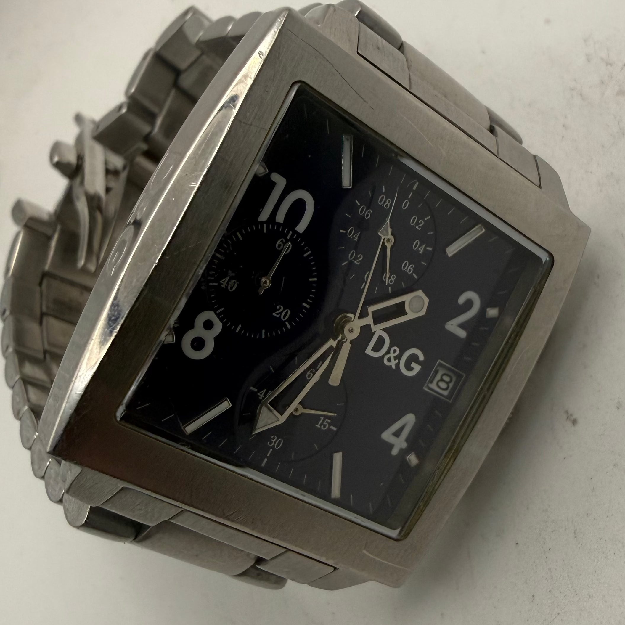 Dolce & Gabbana D&G Time Blue Chronograph Date Watch (Fully Tested and Working)- £50.00