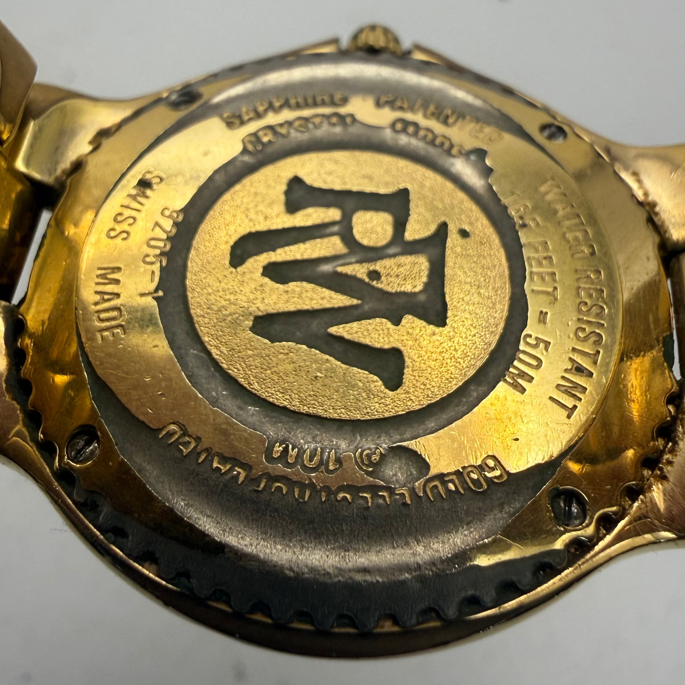 Raymond Weil Amadeus 200 Gold Tone Date Quartz Watch 9205-1 (Fully Tested and Working)- £90.00