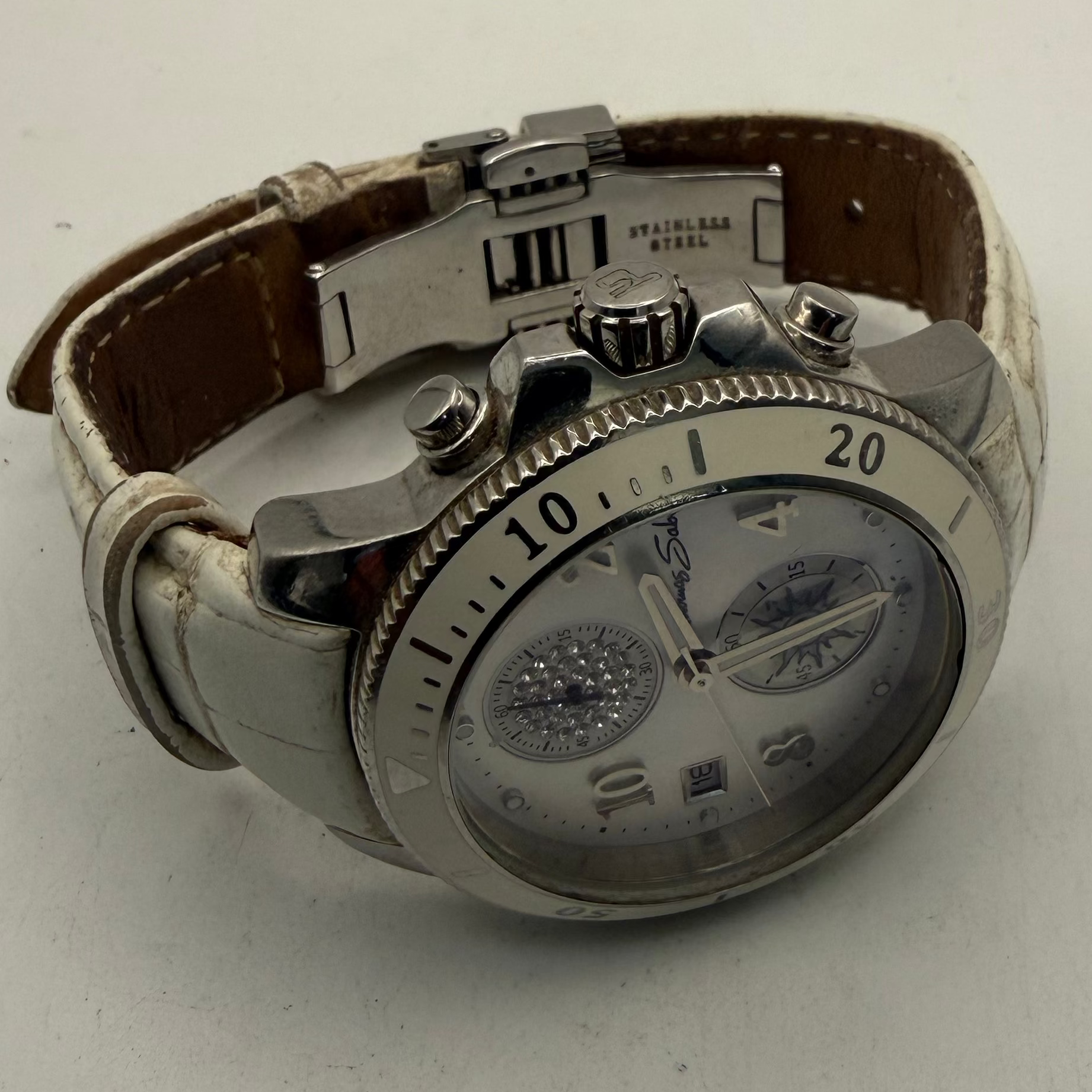 Thomas Sabo White Chronograph Date Quartz Watch 1984 Edition (Fully Tested and Working)- £35.00