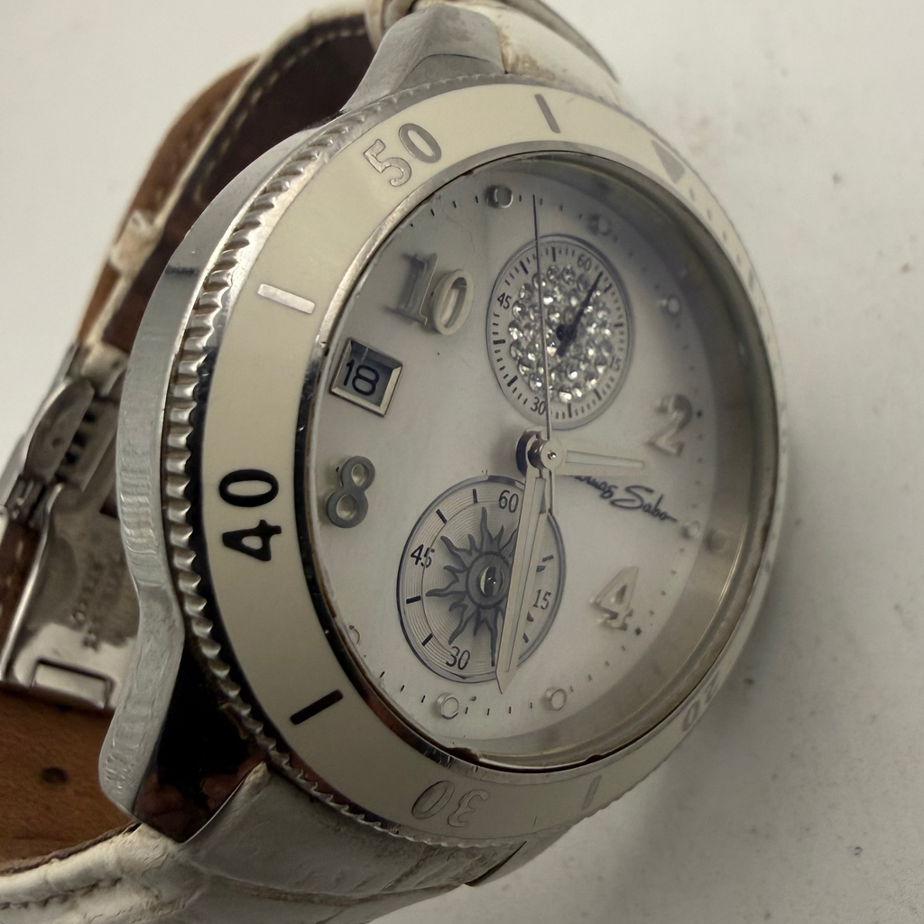 Thomas Sabo White Chronograph Date Quartz Watch 1984 Edition (Fully Tested and Working)- £35.00