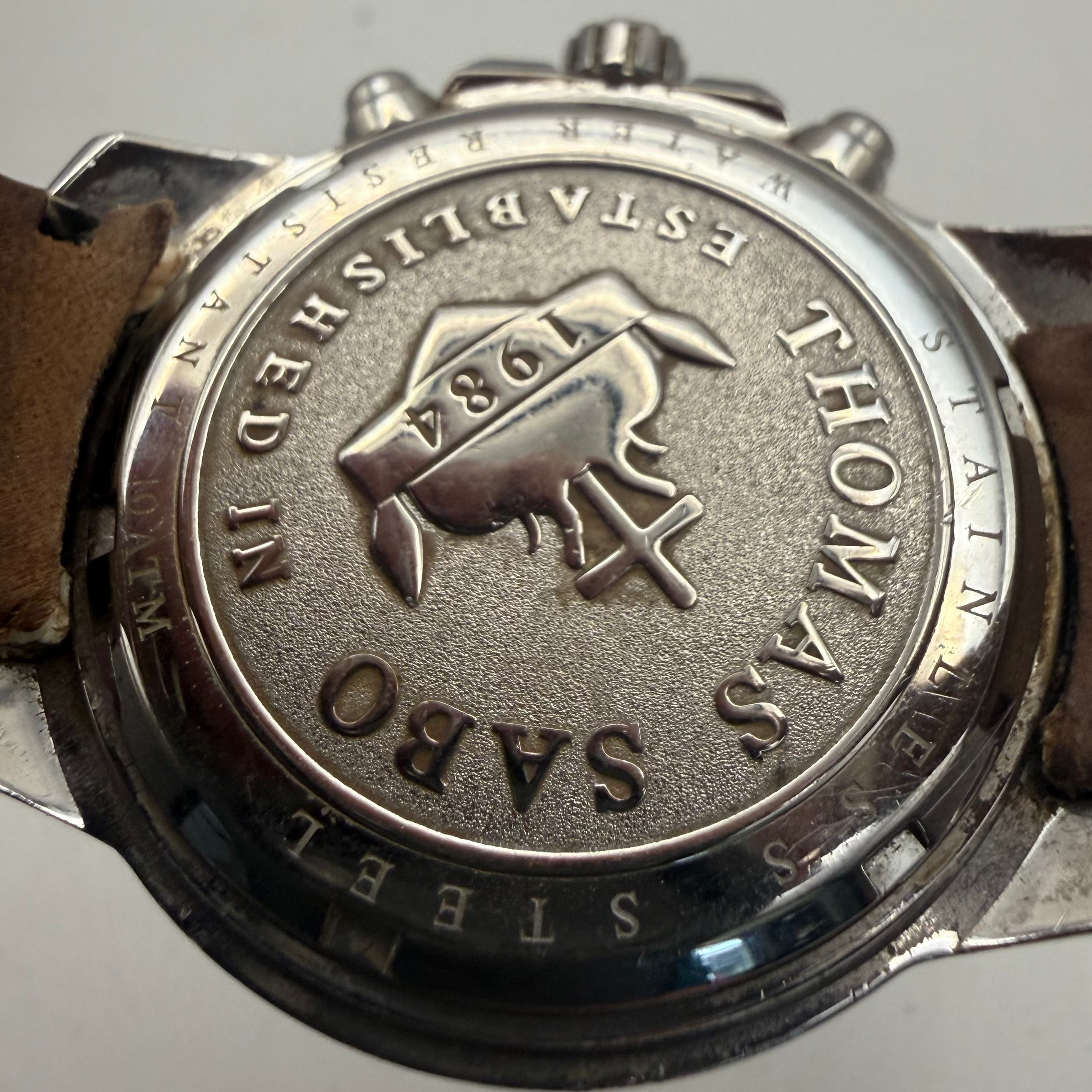 Thomas Sabo White Chronograph Date Quartz Watch 1984 Edition (Fully Tested and Working)- £35.00
