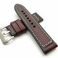 Leather Strap 27mm Burgundy Leather- £7.99
