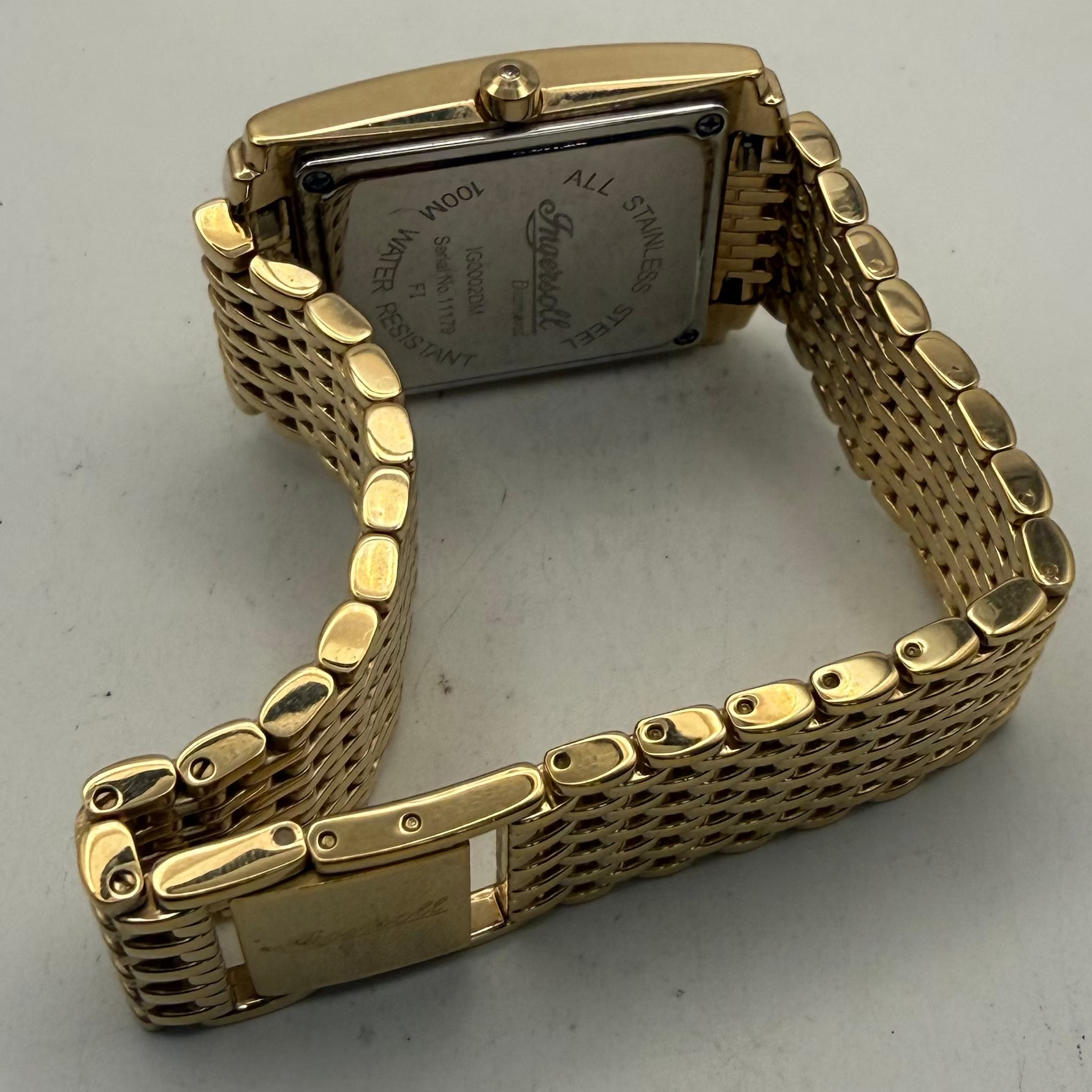 Ingersoll Diamond IG0002DM Gold Tone Mother of Pearl Swiss Quartz Watch (Fully Tested and Working)- £110.00