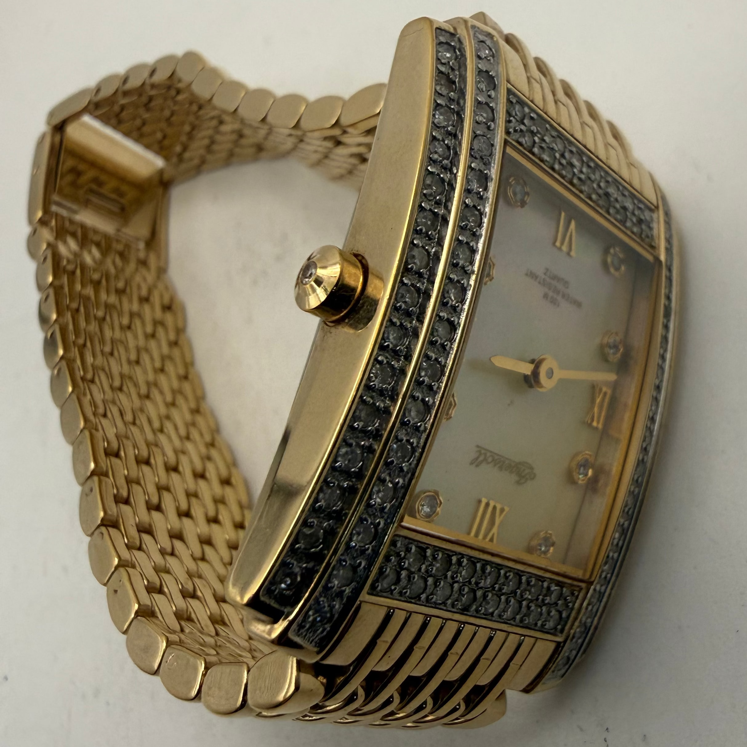 Ingersoll Diamond IG0002DM Gold Tone Mother of Pearl Swiss Quartz Watch (Fully Tested and Working)- £110.00