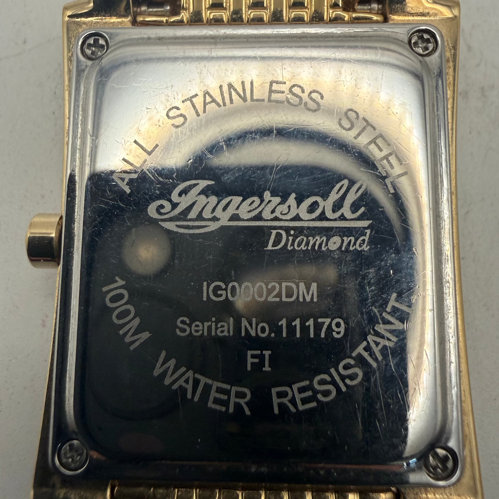 Ingersoll Diamond IG0002DM Gold Tone Mother of Pearl Swiss Quartz Watch (Fully Tested and Working)- £110.00