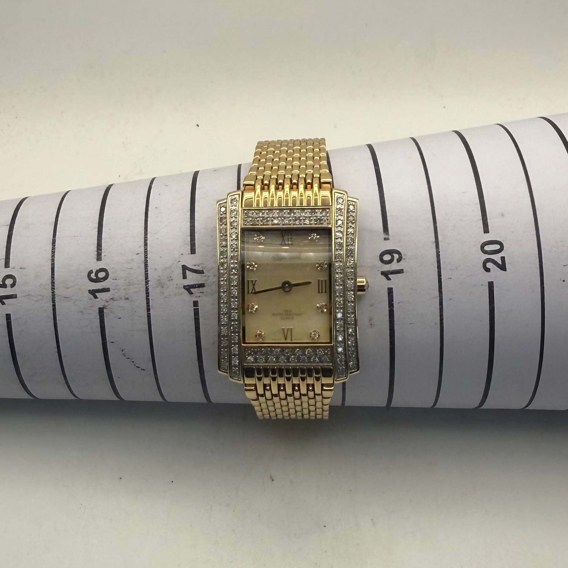 Ingersoll Diamond IG0002DM Gold Tone Mother of Pearl Swiss Quartz Watch (Fully Tested and Working)- £110.00