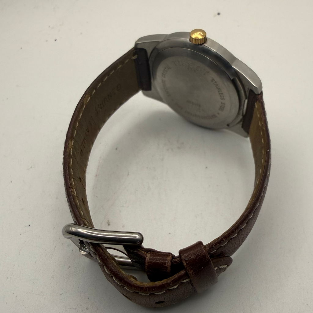 Tissot PR 50 Two-Tone White Dial Swiss Quartz Leather Strap Watch (Fully Tested and Working)- £120.00