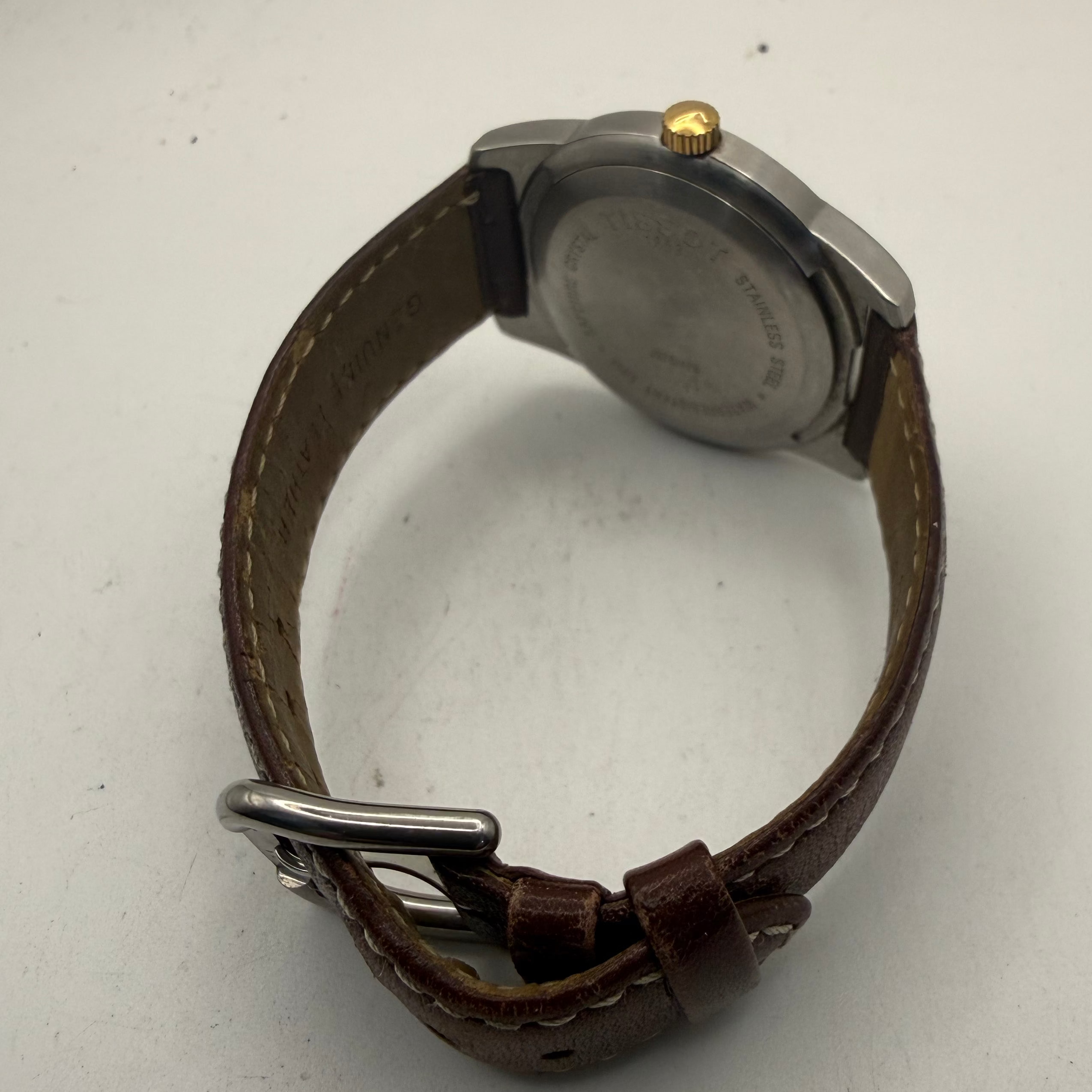 Tissot PR 50 Two-Tone White Dial Swiss Quartz Leather Strap Watch (Fully Tested and Working)- £120.00