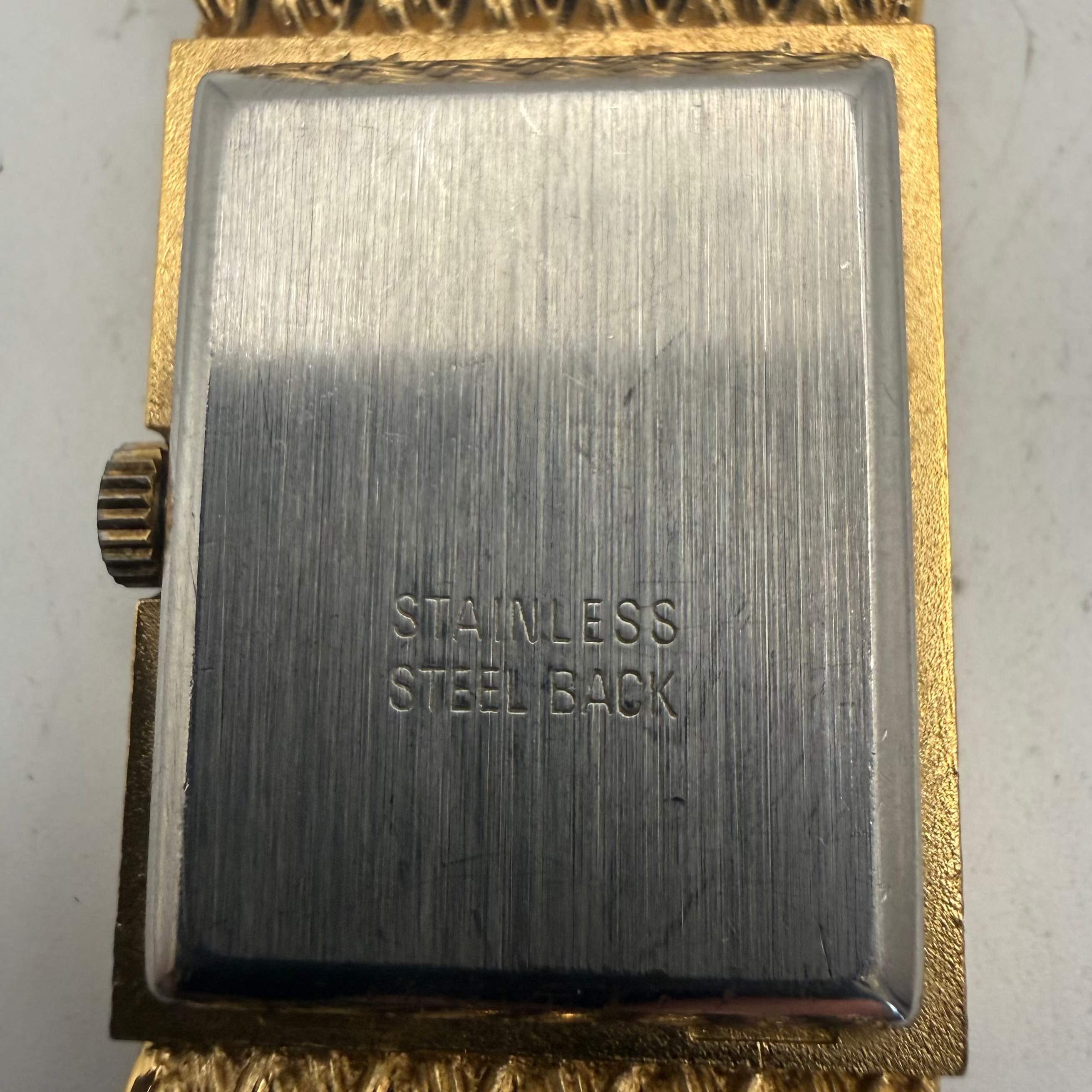 Limit International Gold Tone Rectangular Quartz Vintage Bracelet Watch (Fully Tested and Working)- £35.00
