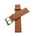 Strap Leather 26mm Brown Silver Buckle- £7.99