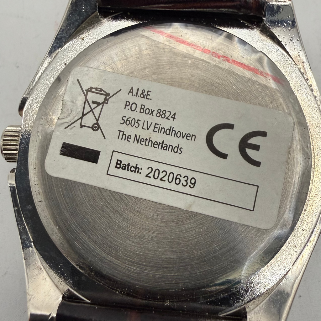 Dunlop Multi-Function Silver Dial Men's Watch Brown Leather Strap (Fully Tested and Working)- £10.00