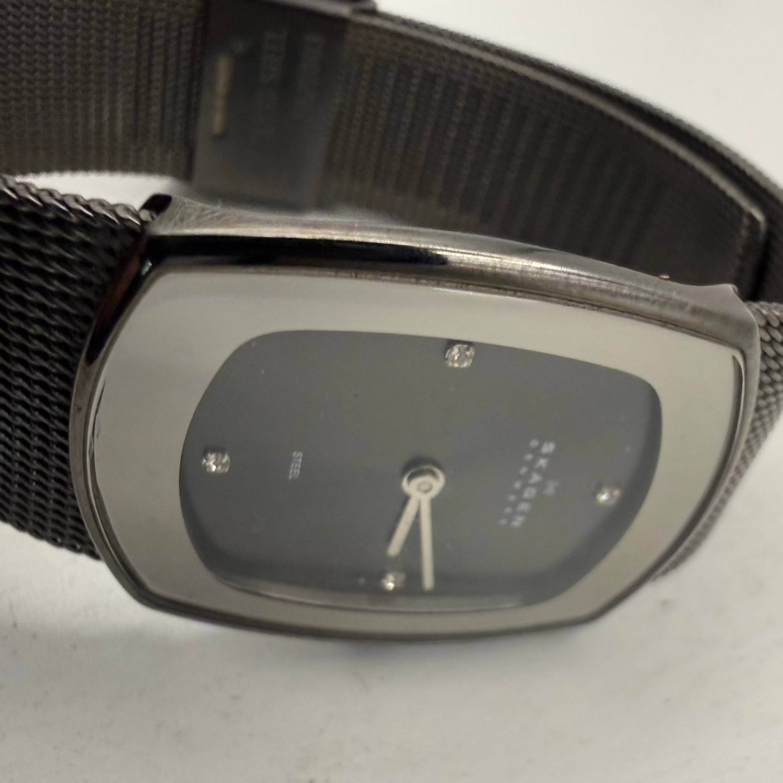 Skagen Denmark 649SMM Black Dial Crystal Ladies Watch Mesh Bracelet (Fully Tested and Working- £35.00