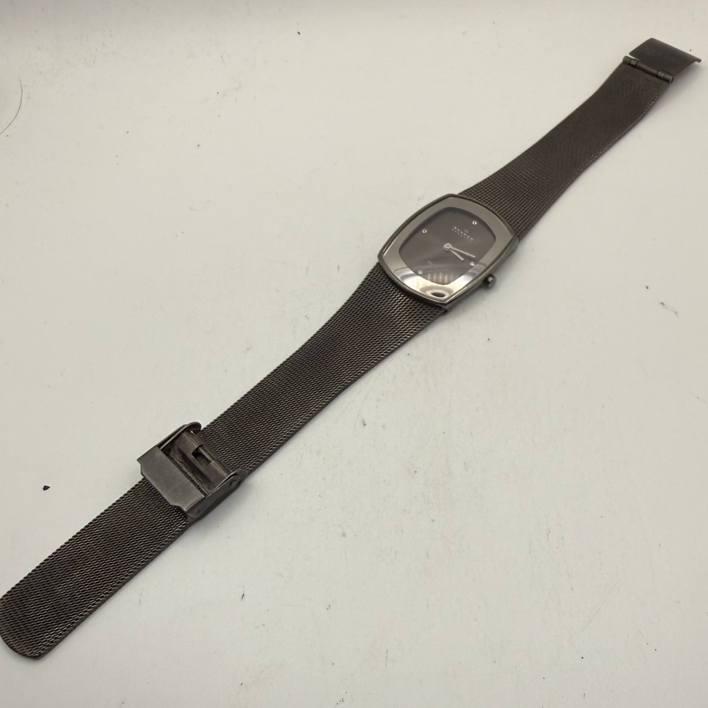 Skagen Denmark 649SMM Black Dial Crystal Ladies Watch Mesh Bracelet (Fully Tested and Working- £35.00