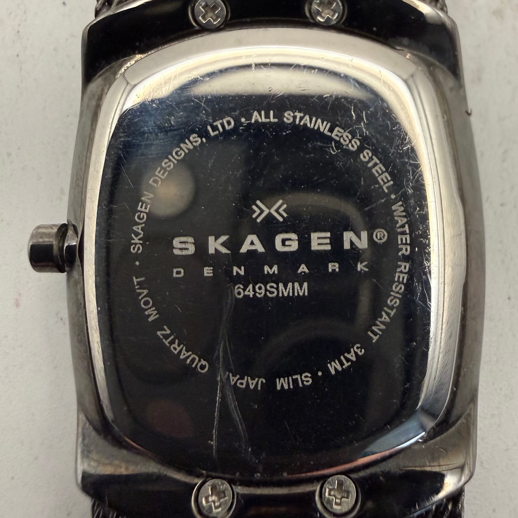 Skagen Denmark 649SMM Black Dial Crystal Ladies Watch Mesh Bracelet (Fully Tested and Working- £35.00