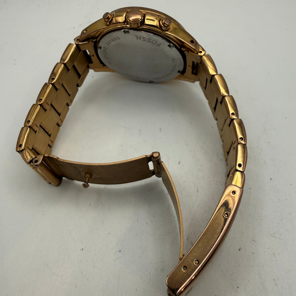 Fossil Rose Gold Chronograph Crystal Bezel Ladies Watch ES3837 (Fully Tested and Working)- £40.00