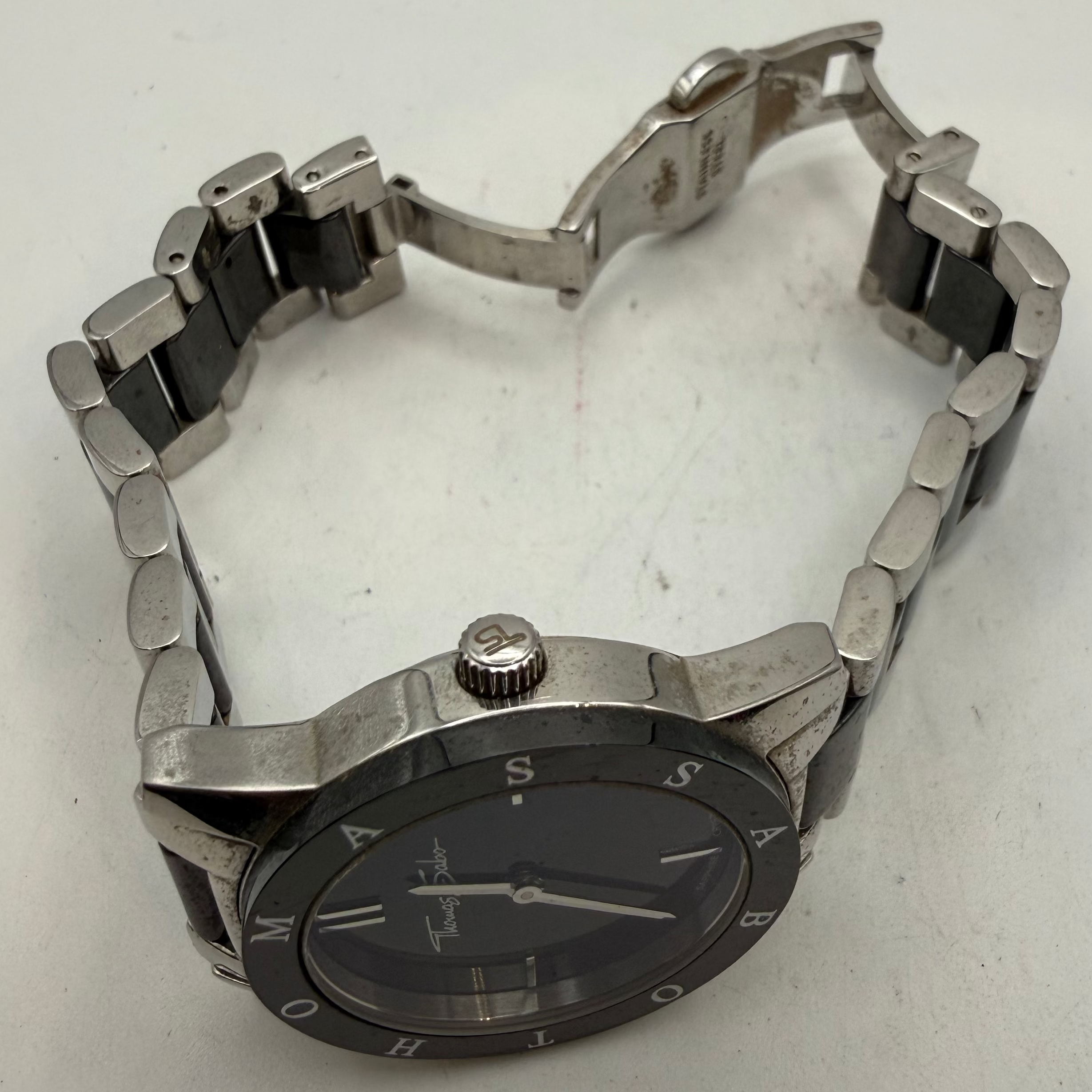 Thomas Sabo Black Ceramic & Stainless Steel Ladies Quartz Watch WA0147 (Fully Tested and Working)- £45.00