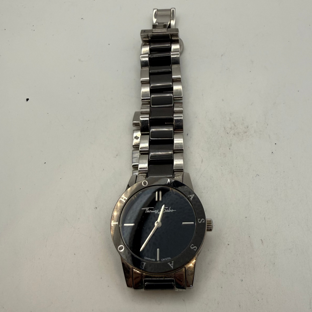 Thomas Sabo Black Ceramic & Stainless Steel Ladies Quartz Watch WA0147 (Fully Tested and Working)- £45.00