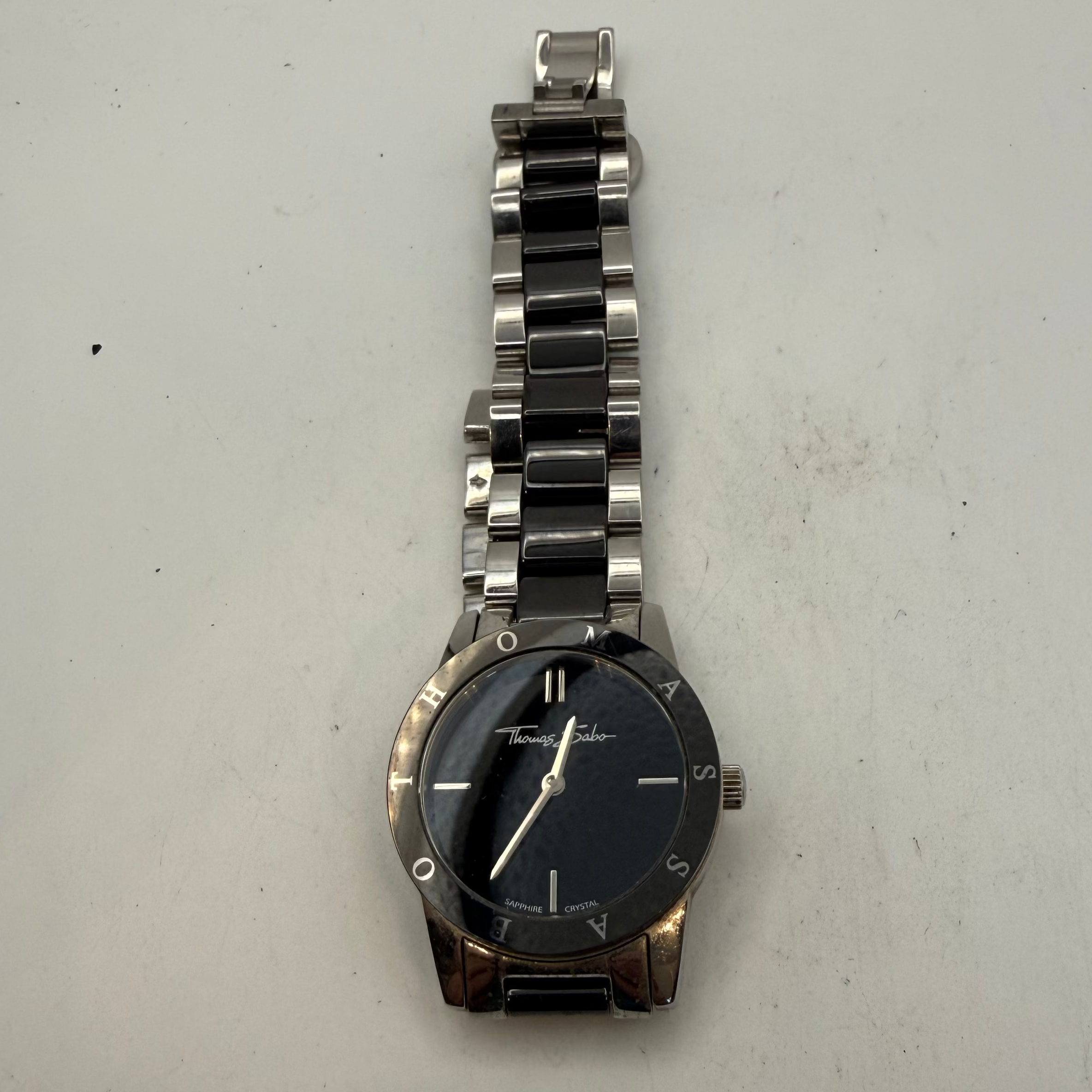 Thomas Sabo Black Ceramic & Stainless Steel Ladies Quartz Watch WA0147 (Fully Tested and Working)- £45.00