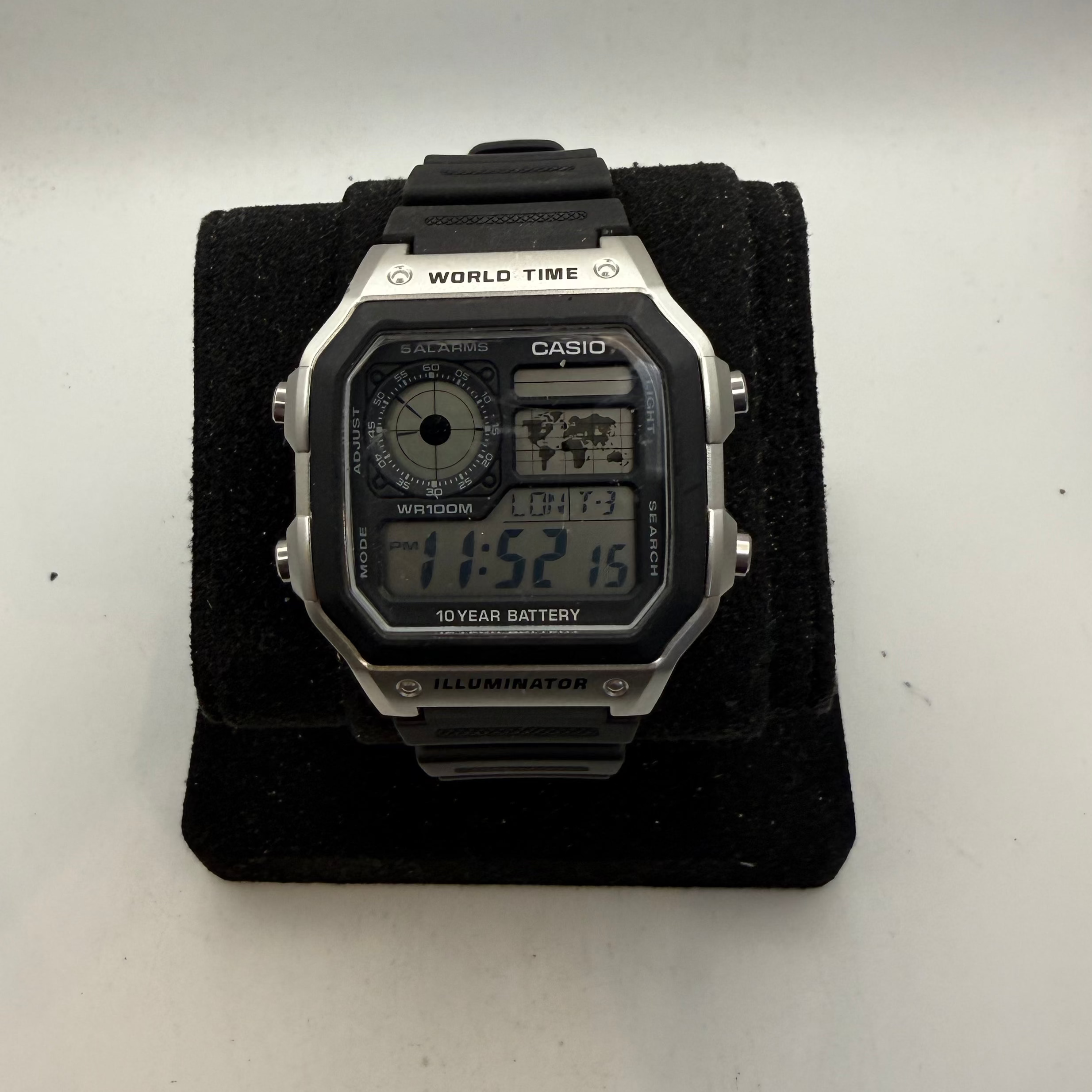 Casio AE-1200WH World Time Digital Watch 10 Year Battery WR100M (Fully Tested and Working)- £35.00