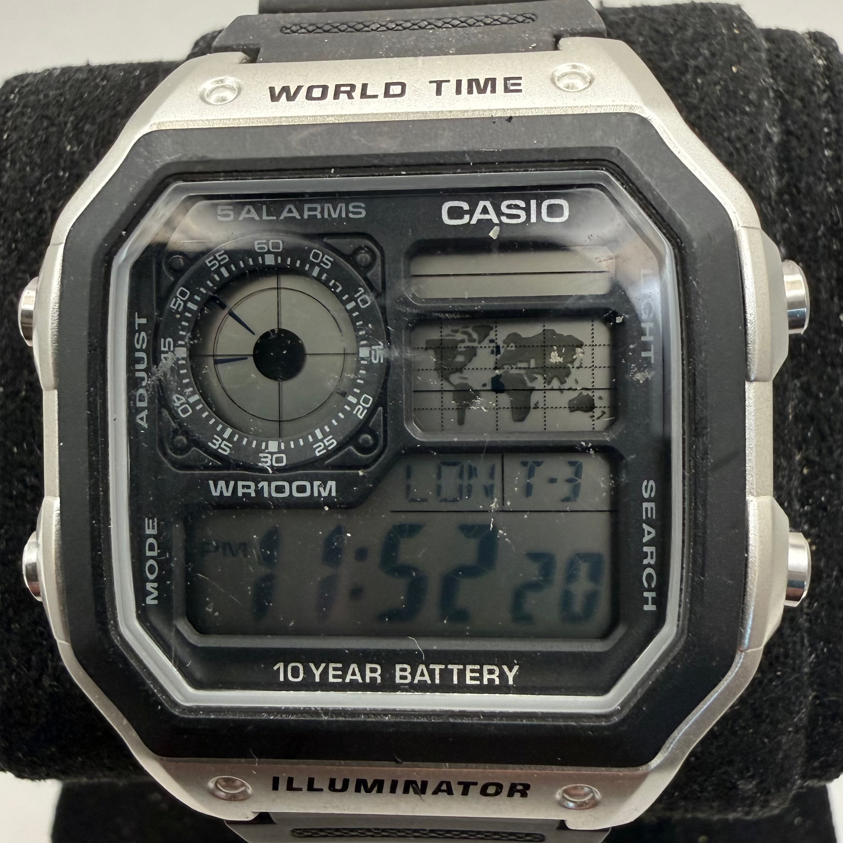 Casio AE-1200WH World Time Digital Watch 10 Year Battery WR100M (Fully Tested and Working)- £35.00
