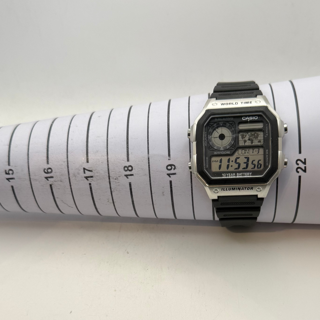 Casio AE-1200WH World Time Digital Watch 10 Year Battery WR100M (Fully Tested and Working)- £35.00