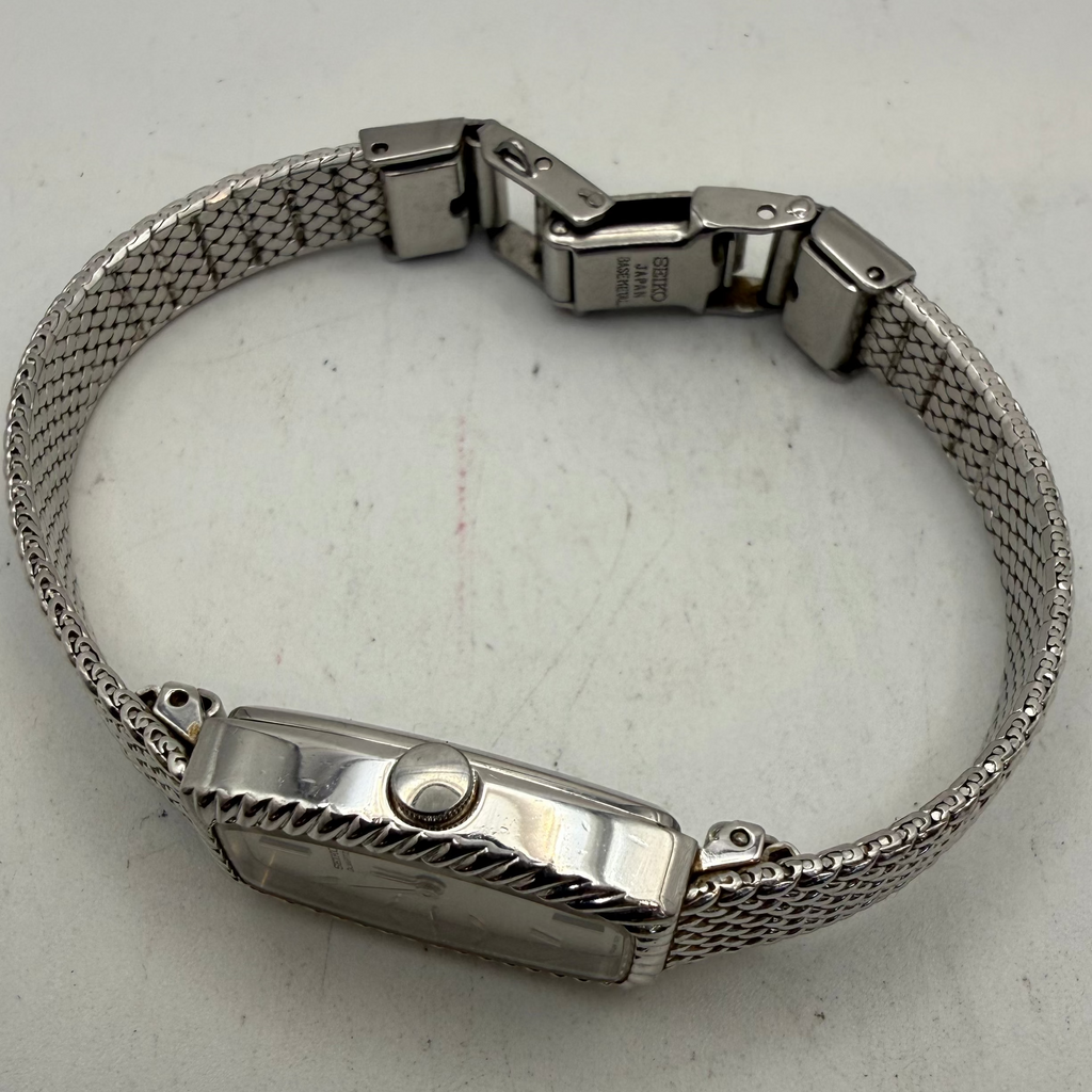 Seiko Quartz Ladies Dress Watch Silver Dial Mesh Bracelet 271390 (Fully Tested and Working)- £40.00