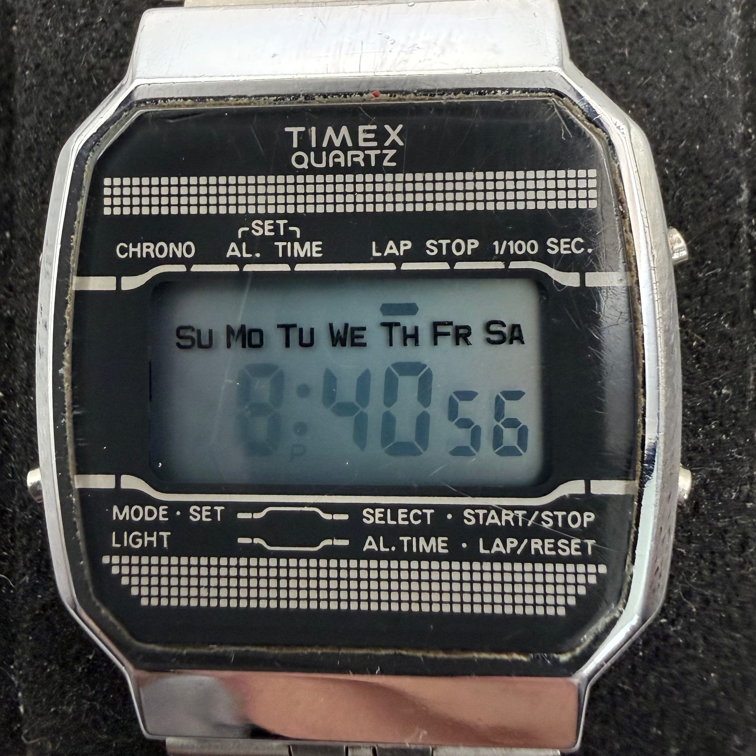 Timex Quartz Vintage LCD Digital Watch Stainless Steel (Fully Tested and Working)- £35.00