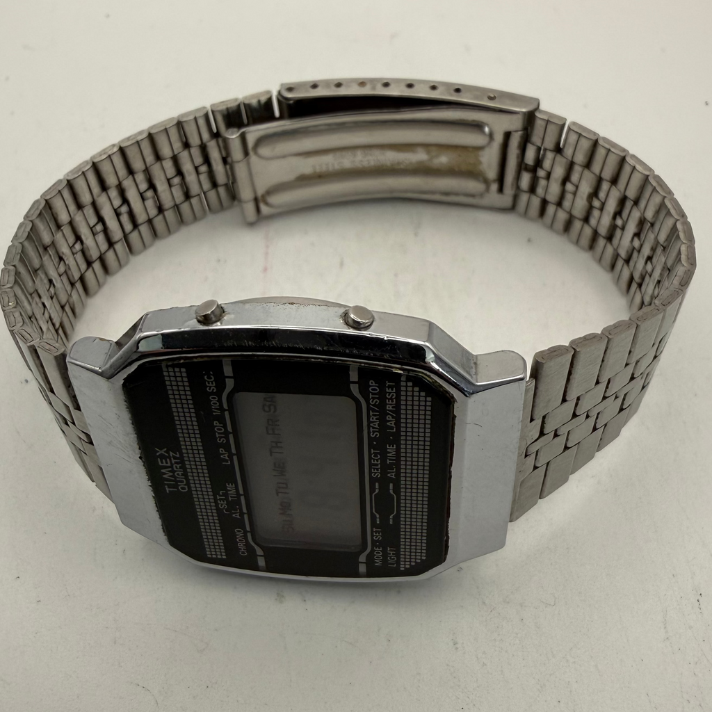 Timex Quartz Vintage LCD Digital Watch Stainless Steel (Fully Tested and Working)- £35.00