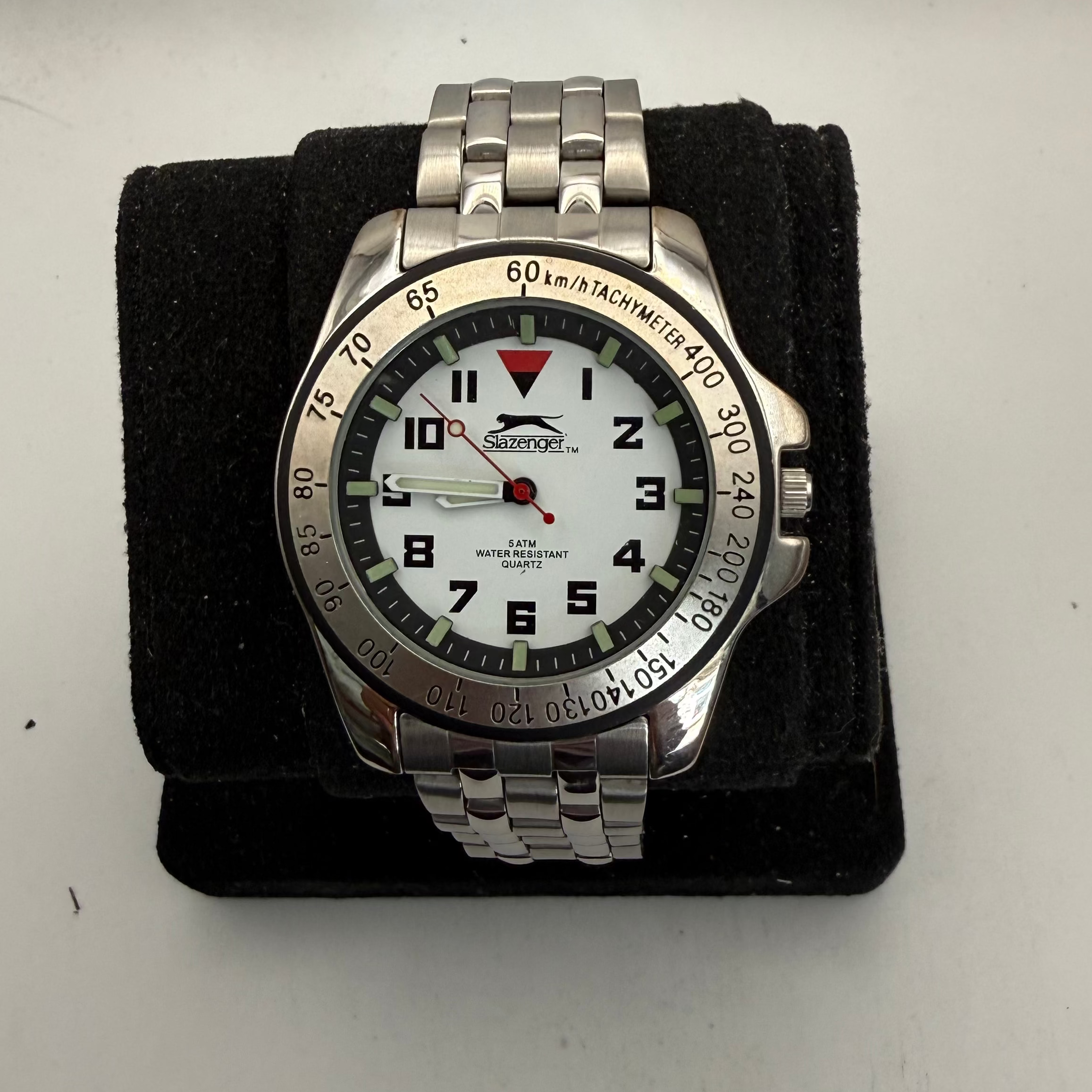 Slazenger SLZ121/B White Dial Stainless Steel Quartz Men's Watch (Fully Tested and Working)- £20.00