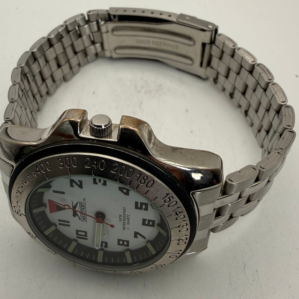 Slazenger SLZ121/B White Dial Stainless Steel Quartz Men's Watch (Fully Tested and Working)- £20.00